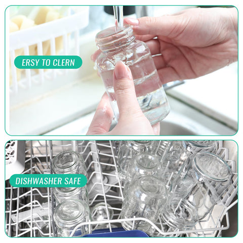 CAKKVDE botella de vidrio 4 oz para zumos y bebidas saludables.