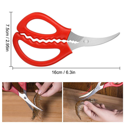 Cangrejo y langosta: tijeras Calary para abrir y cortar con control.