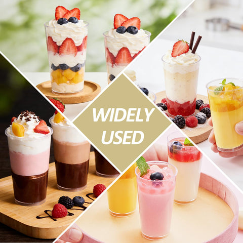 CALBODE vasos postre apilables, ahorro de espacio