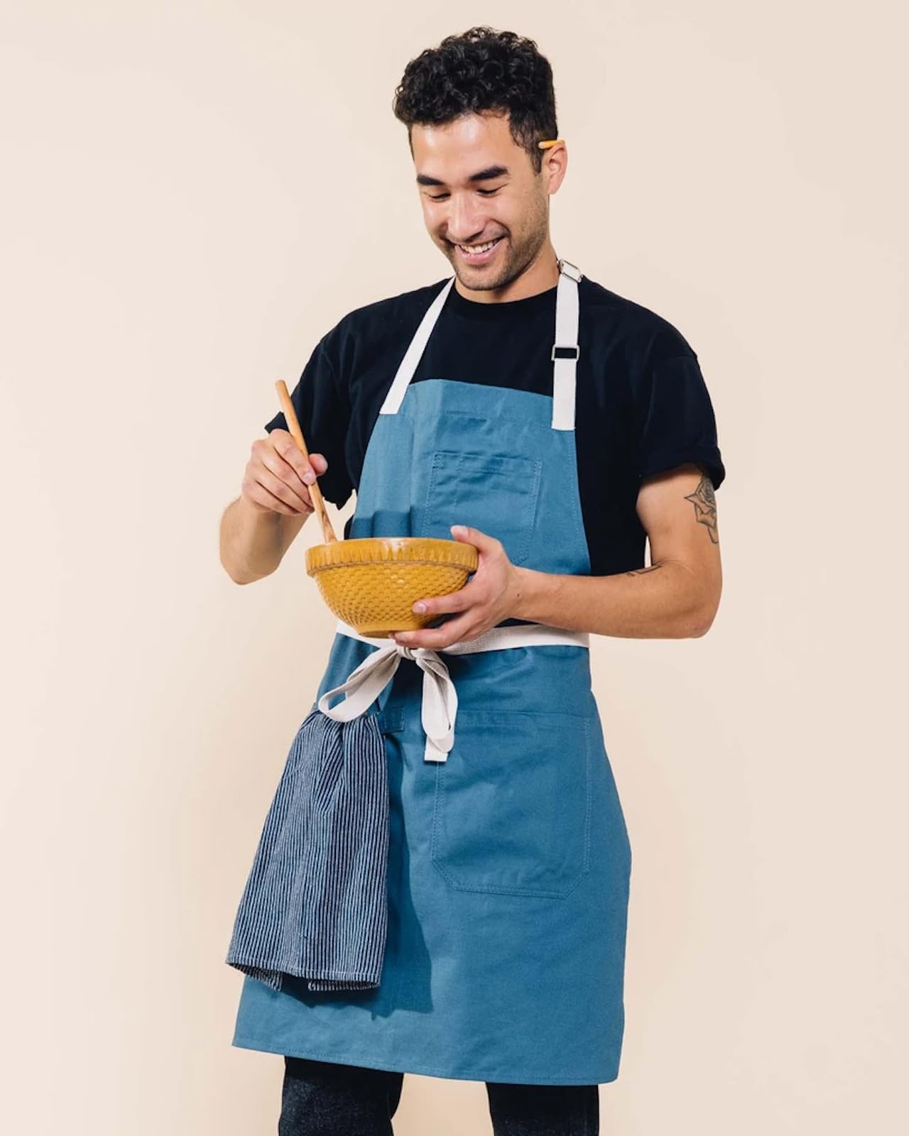 Delantal Caldo de algodón 10.5 oz, duradero para uso intensivo