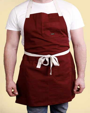 Delantal Caldo de lavado fácil y duradero para uso diario en casa o cocina profesional.