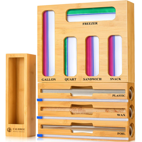 Calmbee 9 en 1 dispensador-aluminio-papel, ideal para ordenar la cocina