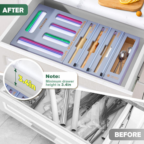Calmbee cajón organizador con tapas deslizantes para clips y accesorios pequeños.