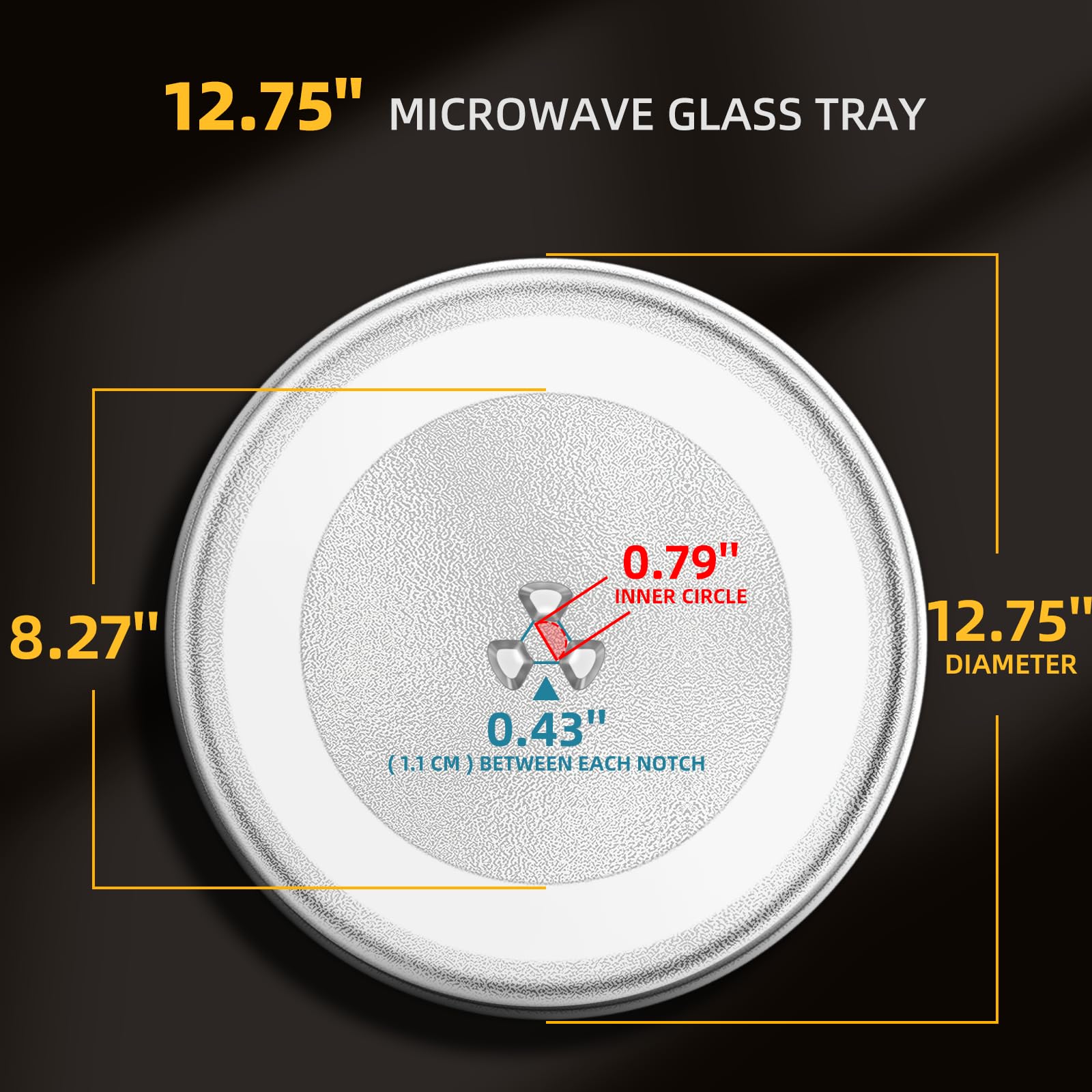 CALPALMY plato giratorio compatible con varias marcas para múltiples modelos de microondas