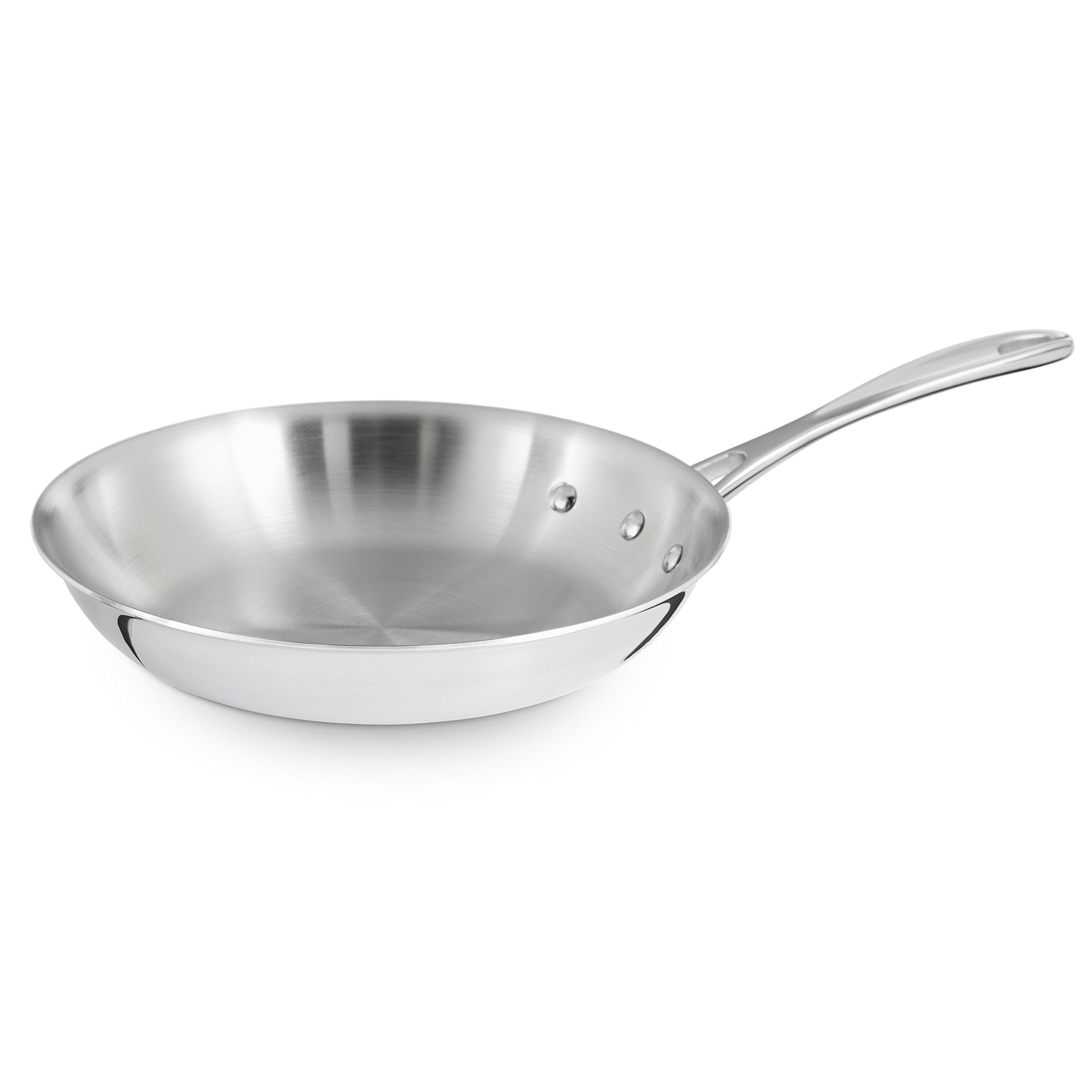 Calphalon Triply: exterior de acero cepillado, elegante y apto para llevar a la mesa.