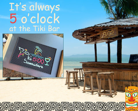 CALUVAR accesorios para exterior de barra tiki, ideal para fiestas al aire libre.