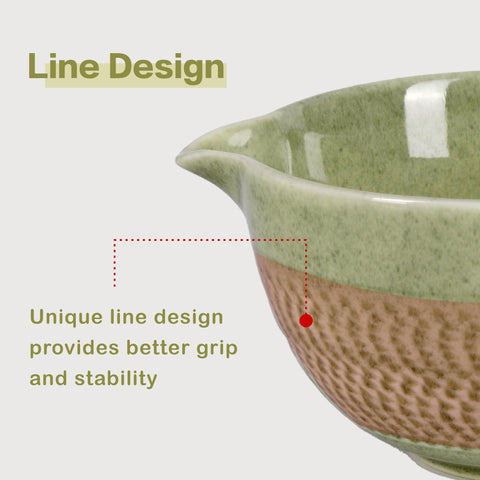 CAMATET Matcha Bowl, diseño único para agarre cómodo