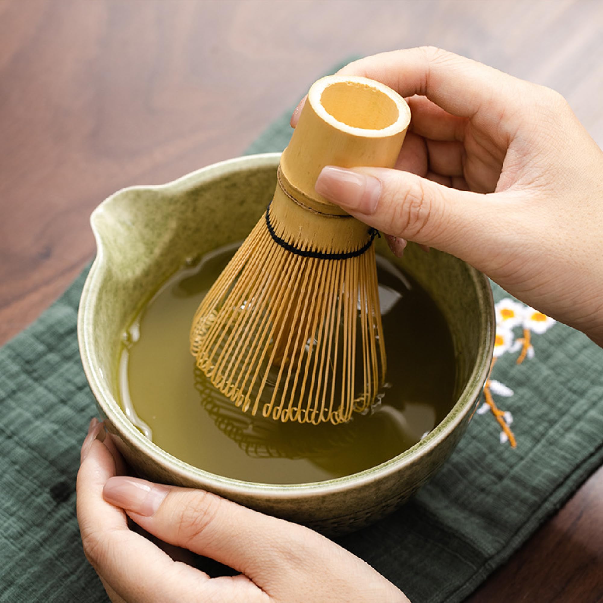 CAMATET Matcha Bowl, fácil limpieza y apto lavavajillas y microondas