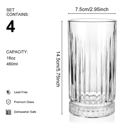 Cambareign vasos versátiles para agua, jugos y té helado.