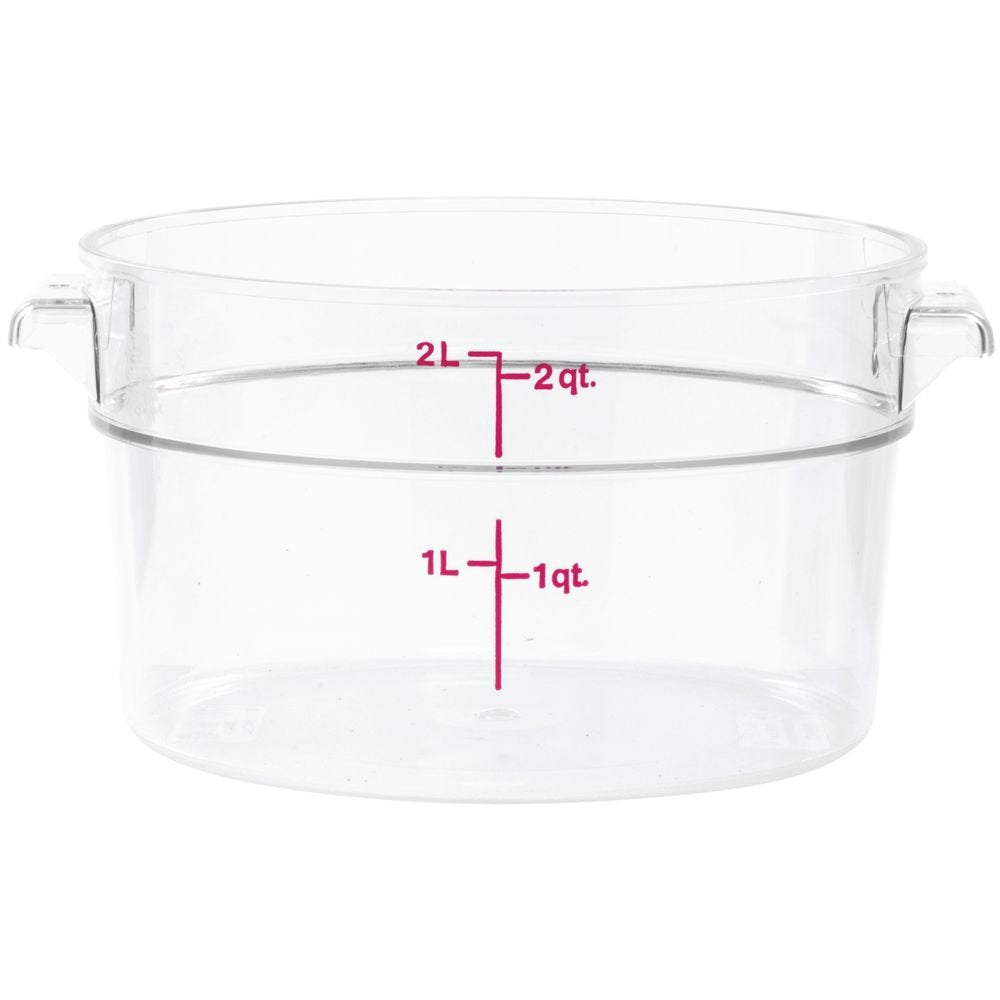 Cambro Camwear claridad cristalina facilita identificar alimentos a simple vista.