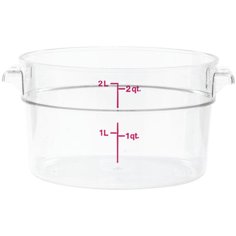 Cambro Camwear claridad cristalina facilita identificar alimentos a simple vista.