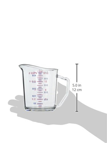 Cambro Camwear copa medidora transparente, ideal para recetas y dosificaciones.