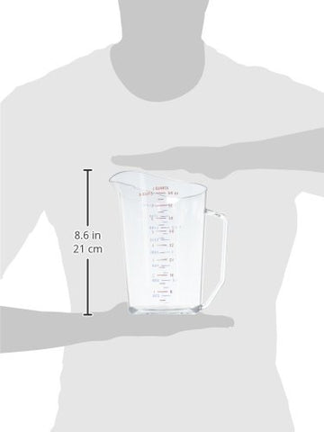 Copa ergonómica Cambro para medir líquidos con precisión en cocina.