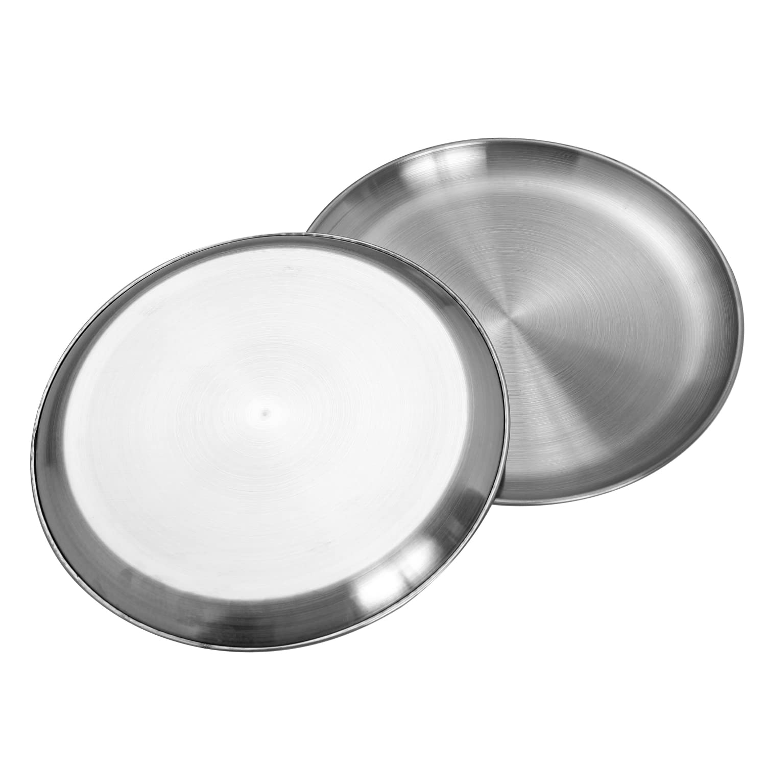 CAMBUY platos acero inoxidable 9 pulgadas, duradero y fácil de limpiar