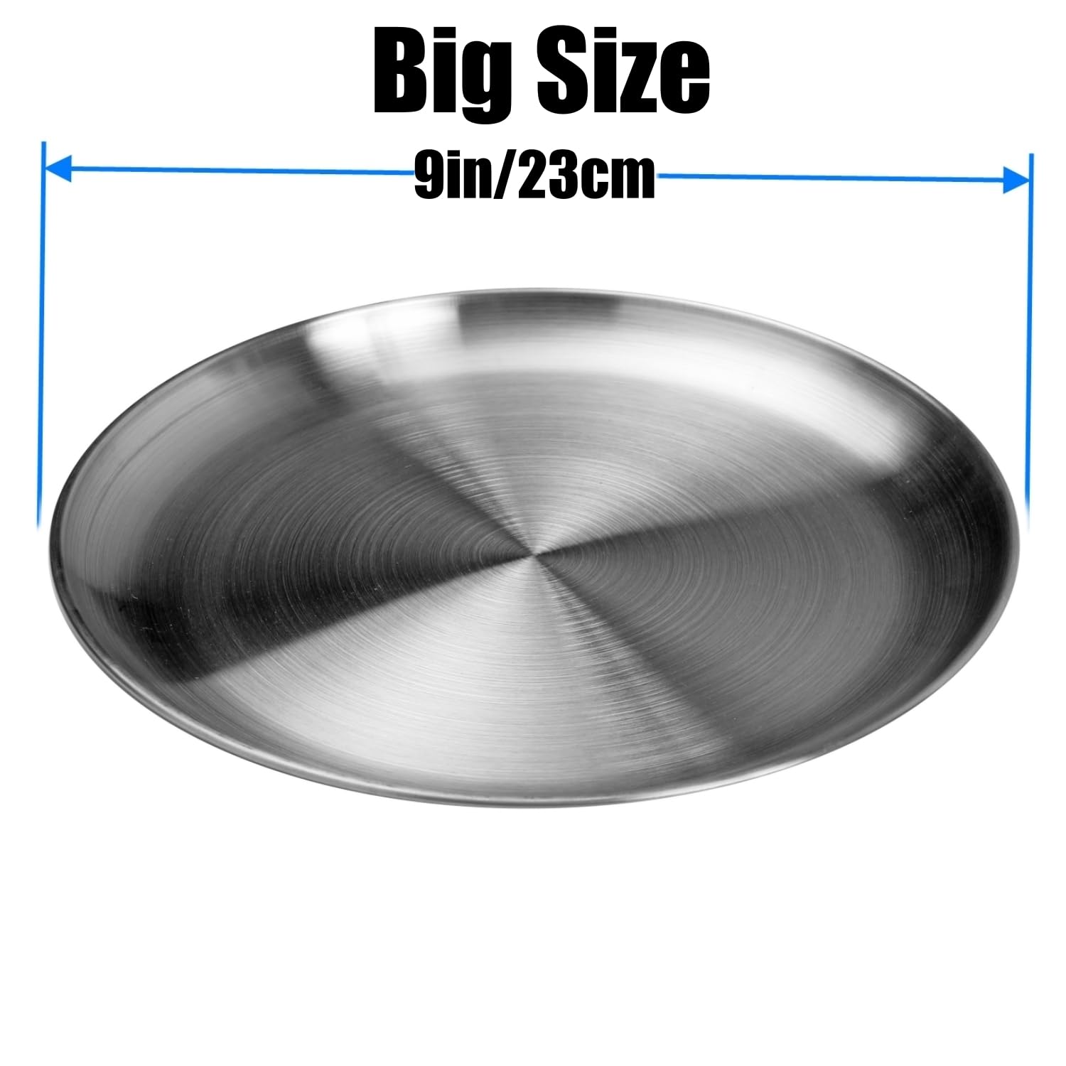 CAMBUY plato 9 pulgadas, apto para lavavajillas y reutilizable