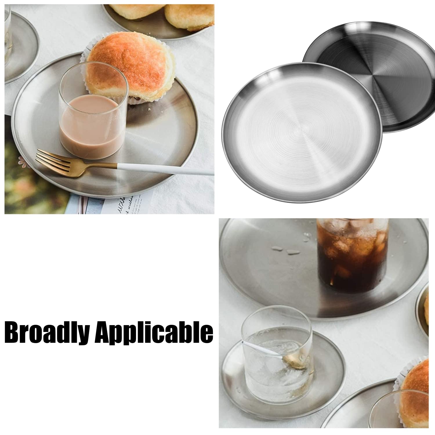 CAMBUY plato libre de BPA 9 pulgadas para comidas seguras