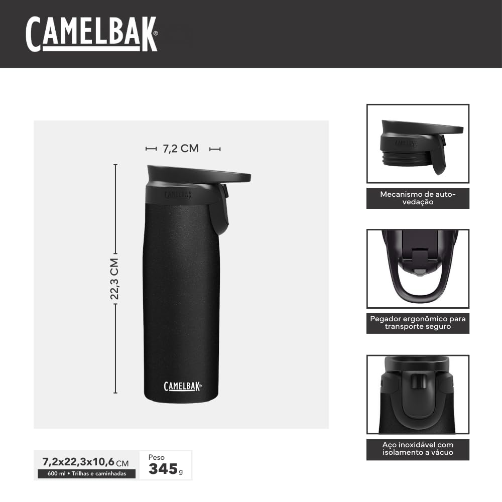 CamelBak Forge Flow bloqueo de flujo libre para sorbos frecuentes