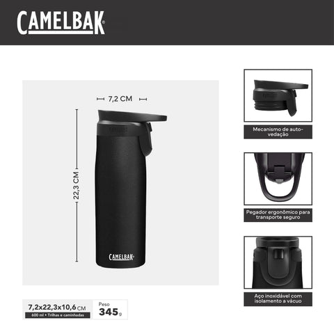 CamelBak Forge Flow bloqueo de flujo libre para sorbos frecuentes