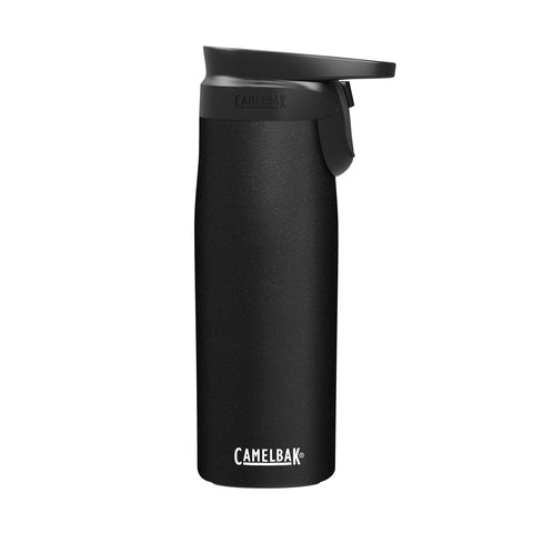 CamelBak Forge Flow vaso de viaje negro, enfoque en capacidad y diseño para moverse