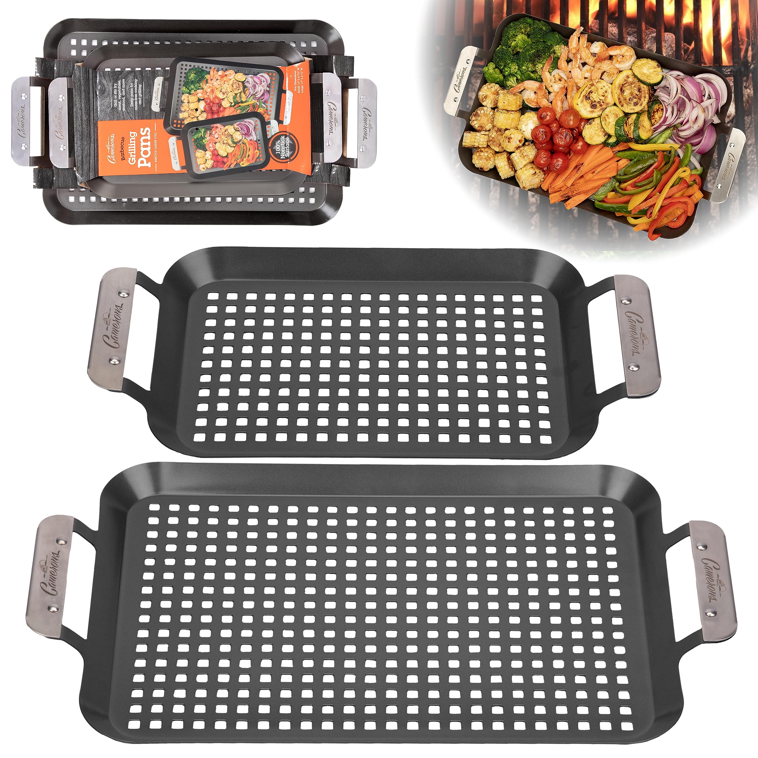 Camerons Grill Topper: diseño fácil de limpiar que facilita la cocina.