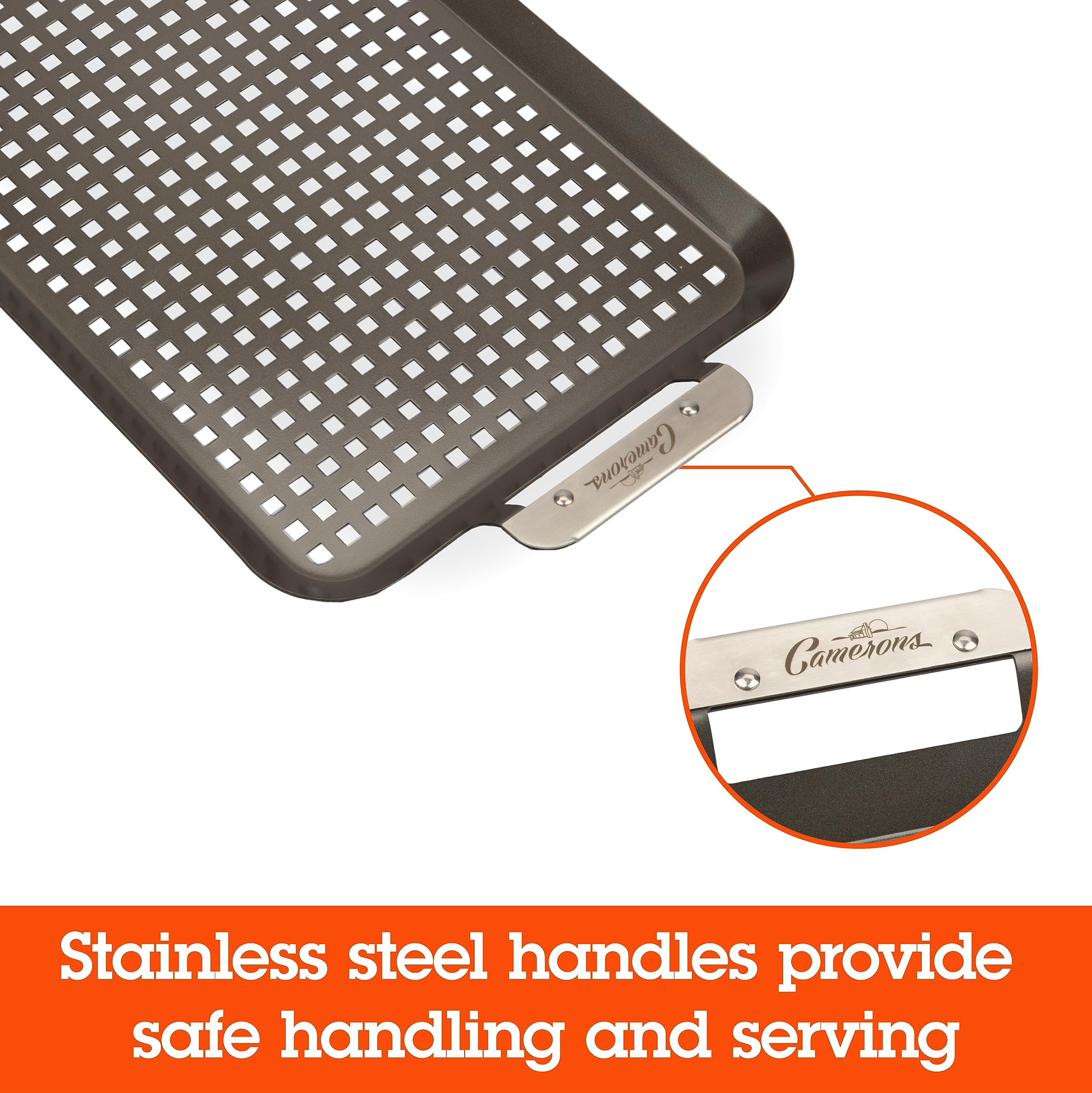 Camerons Grill Topper: pan grande para porciones generosas.