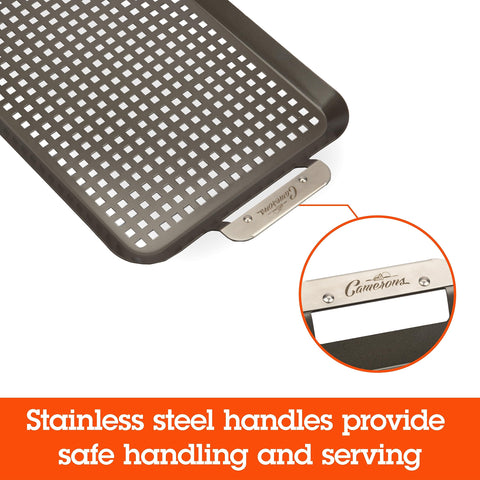 Camerons Grill Topper: pan grande para porciones generosas.