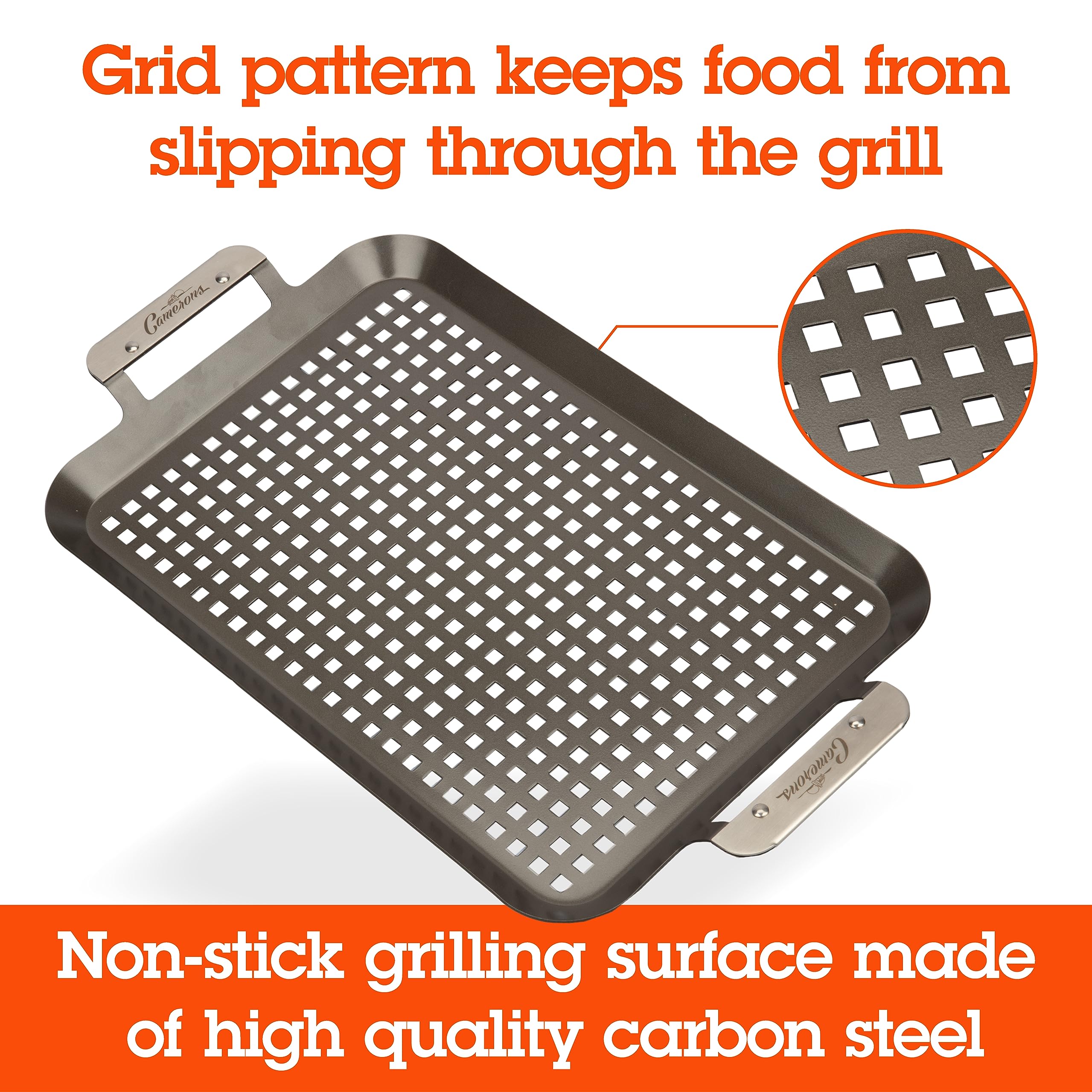 Camerons Grill Topper: pan pequeño perfecto para guarniciones y mariscos.