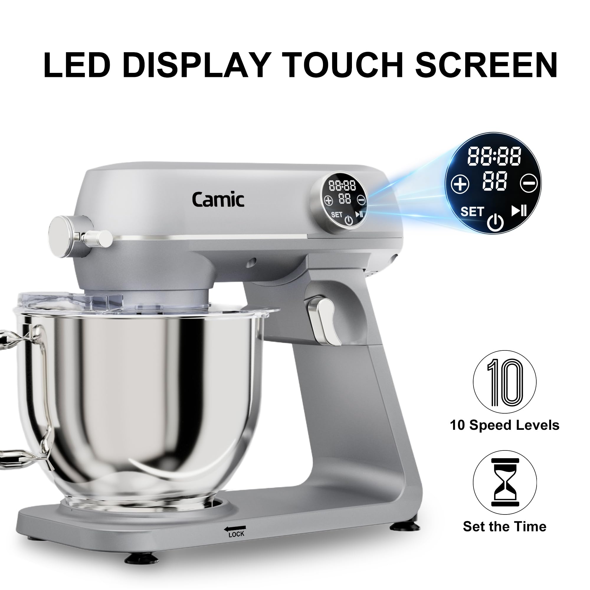 Temporizador digital de Camic para cronometrar recetas con facilidad.