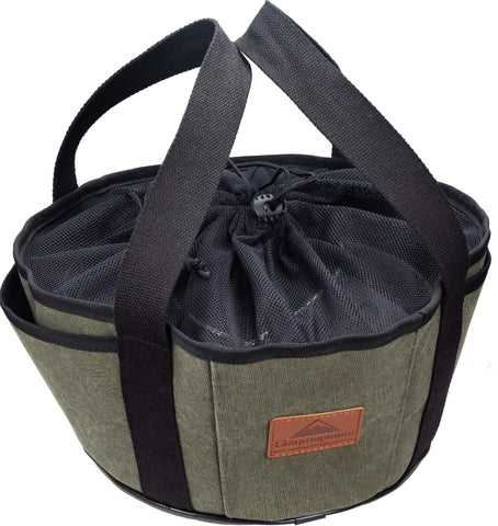 Bolsa Camping Moon porta horno holandés de 10 pulgadas para camping y transporte cómodo.