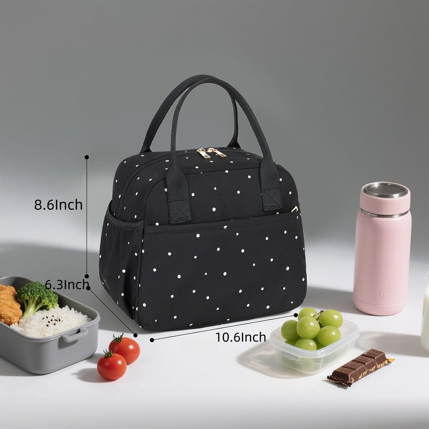 CAMTOP Bolsa de almuerzo exterior acceso rápido para llaves y objetos.