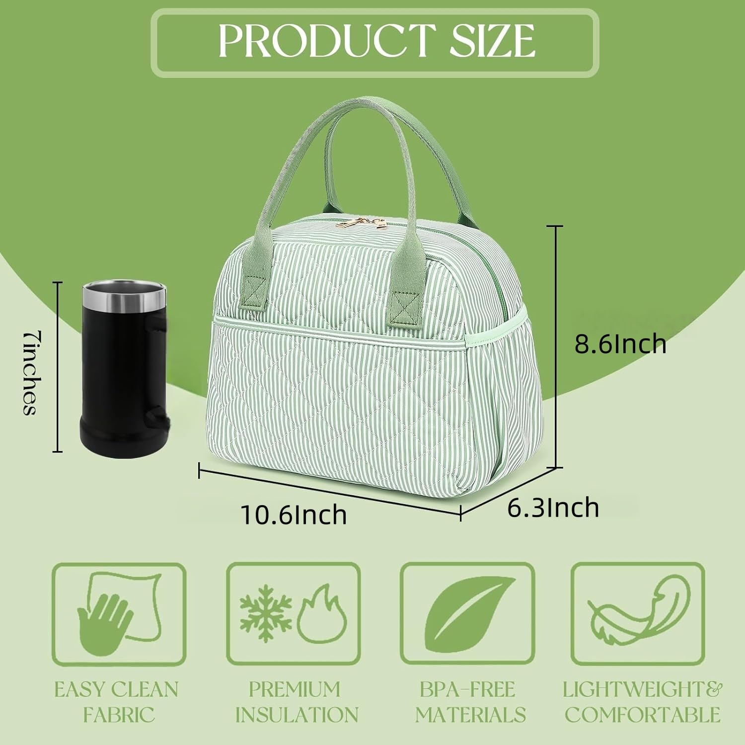 CAMTOP lonchera con bolsillo exterior para acceso rápido