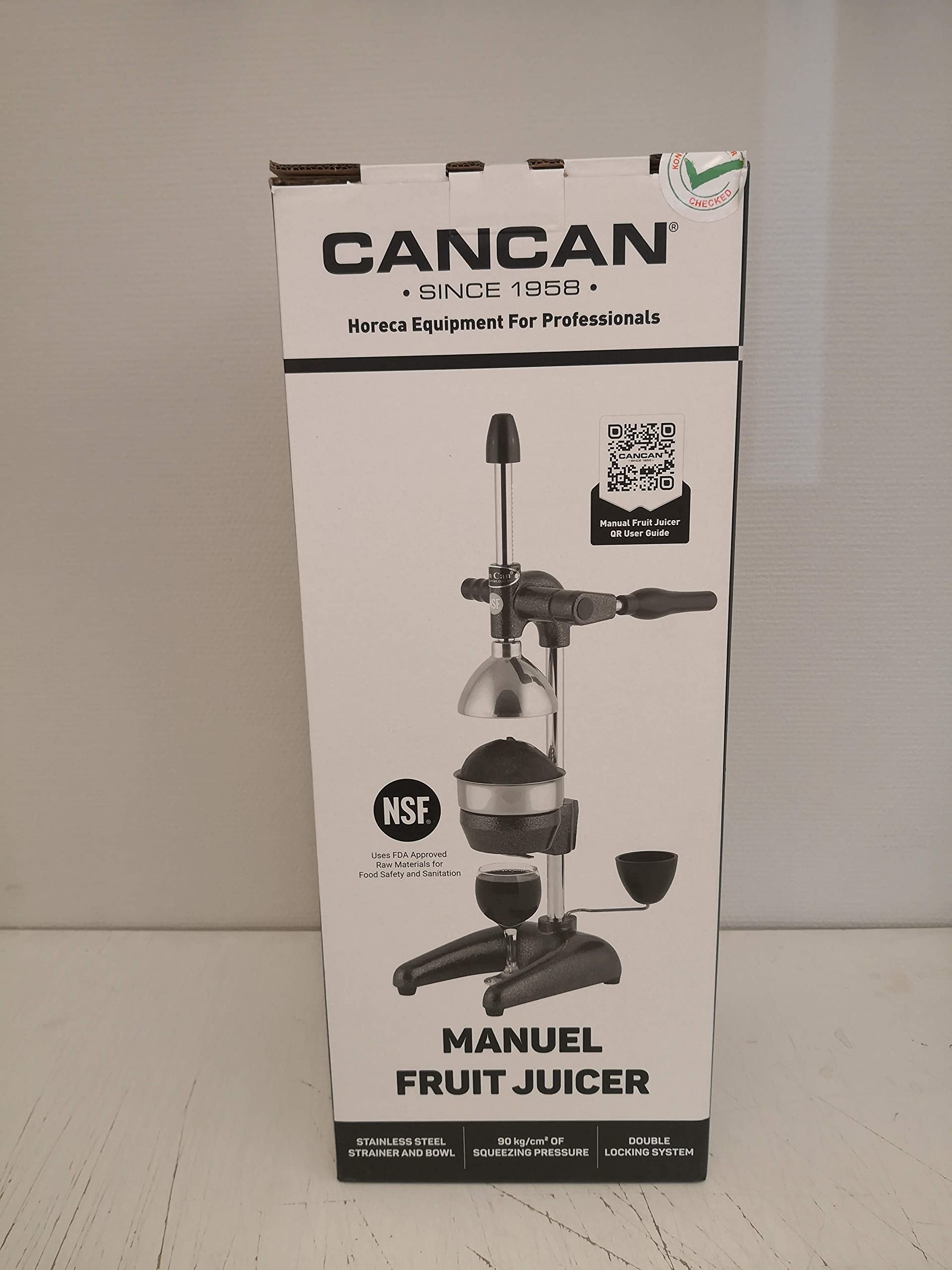 Can-Can prensa citricos capacidad de 50 kg/h para demanda alta