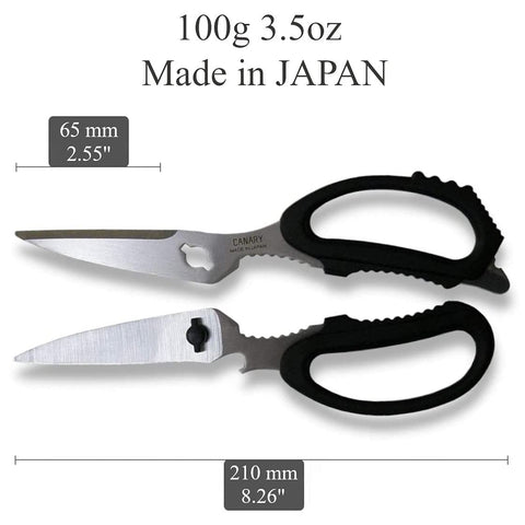 CANARY tijeras de cocina japonesas 8.2 pulgadas, hojas desmontables para desinfección rápida.