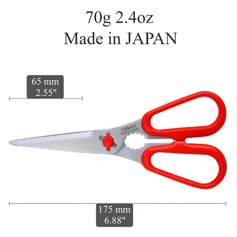 Tijeras CANARY japonesas con hojas desmontables para limpieza rápida