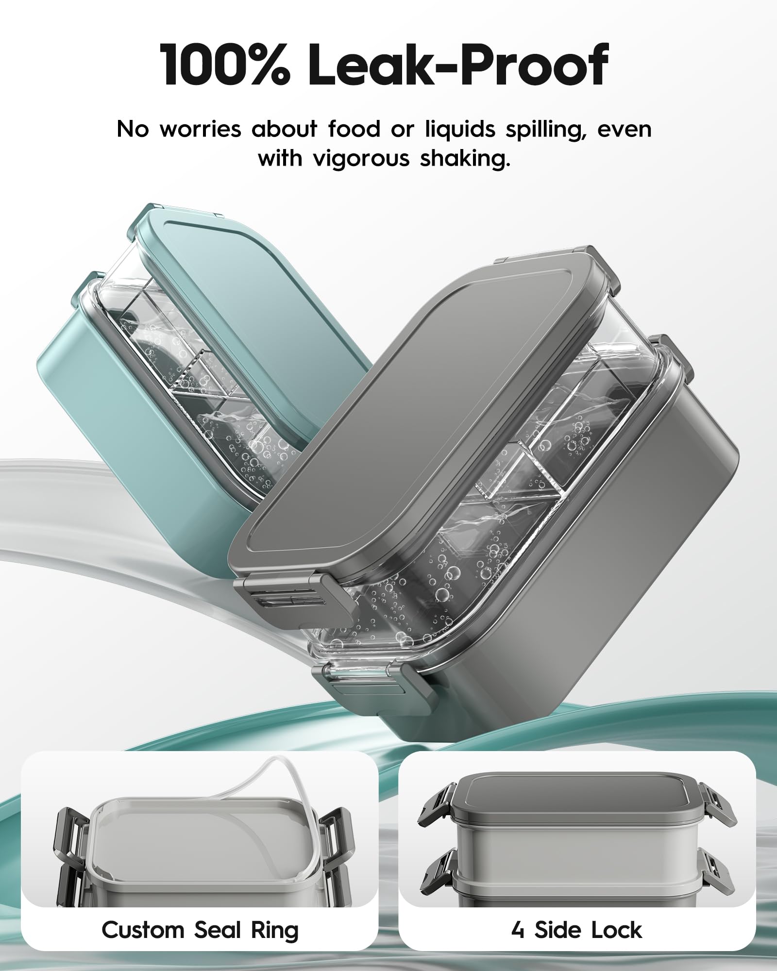Canfanni Bento, materiales aptos para alimentos, sin PFAS, BPA ni PVC.