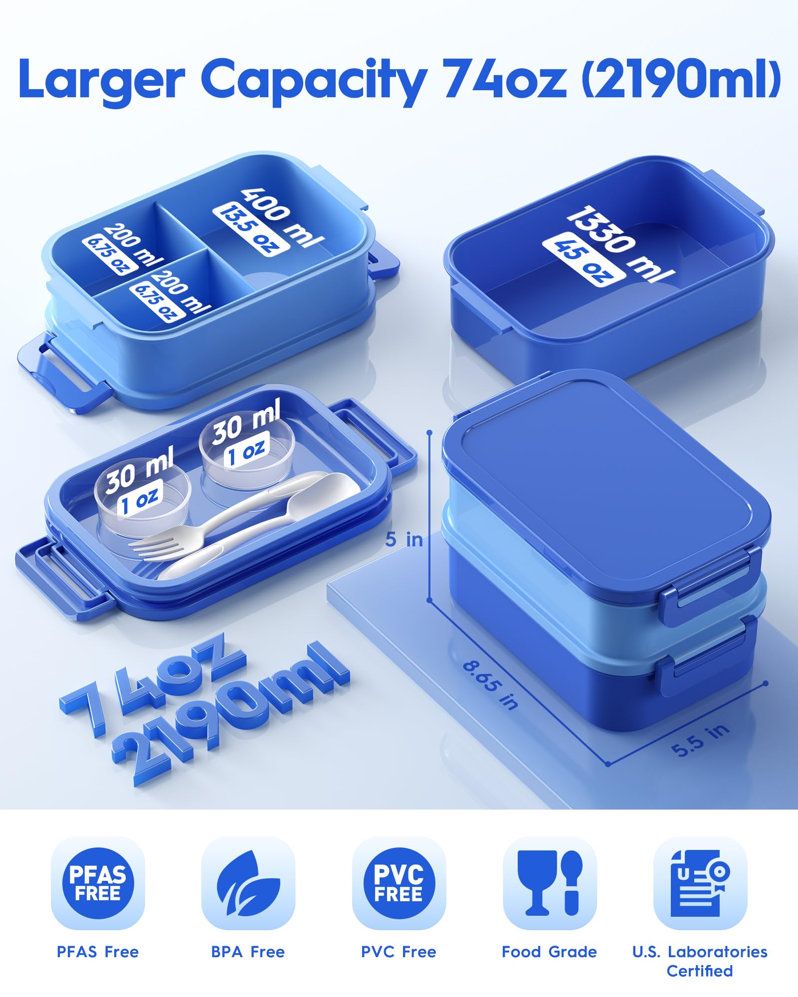 Canfanni Bento Box con aislamiento térmico que mantiene la comida a temperatura