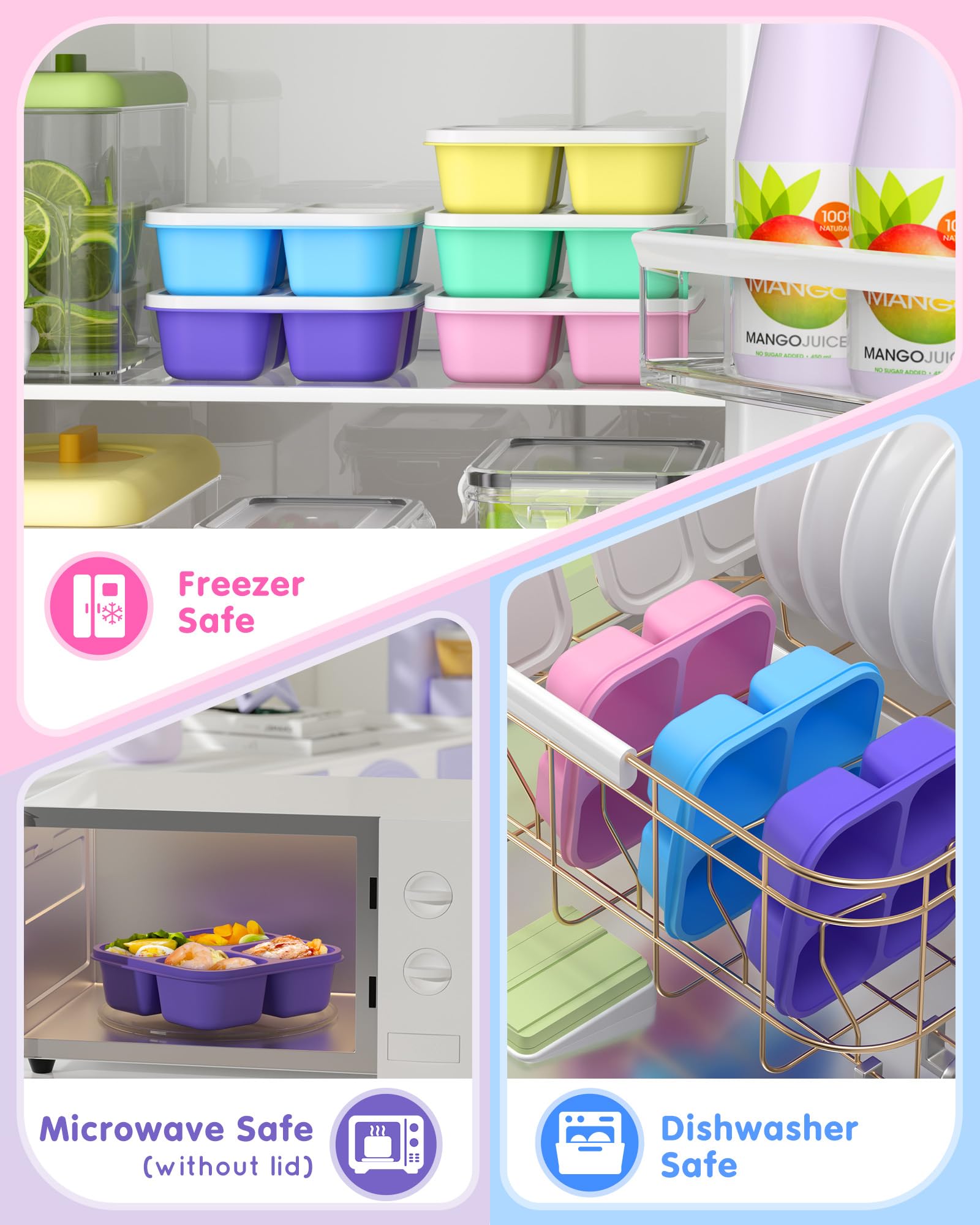 Diseño apilable Canfanni para ahorrar espacio en cocinas pequeñas.
