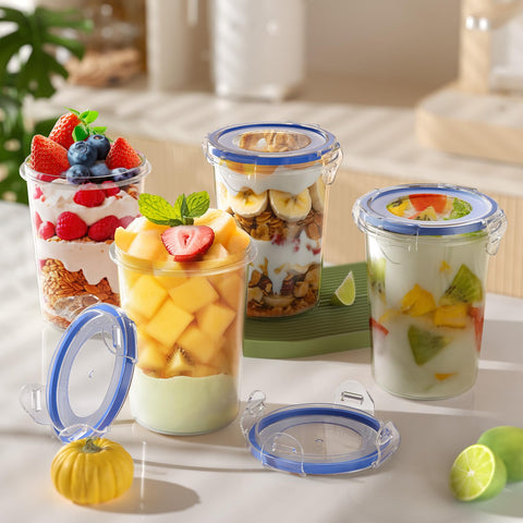 Canfanni recipiente resistente a golpes, ideal para almacenar meriendas.