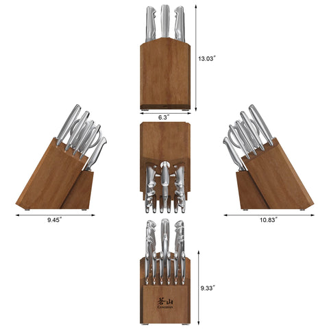 Cangshan Sanford 1027051: cuchillo santoku 7 pulgadas, corte limpio para verduras y carnes