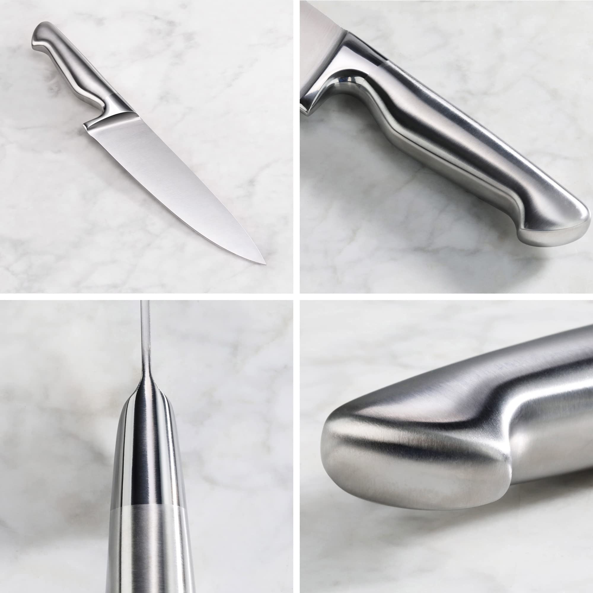 Cangshan Sanford 1027051: cuchillo tomate/queso 5 pulgadas, rebanado suave sin desgarro