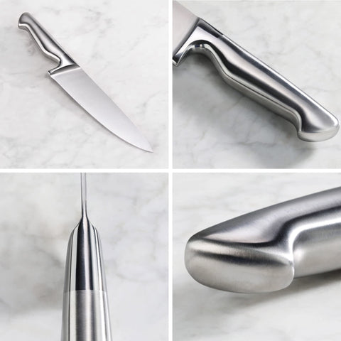 Cangshan Sanford 1027051: cuchillo tomate/queso 5 pulgadas, rebanado suave sin desgarro