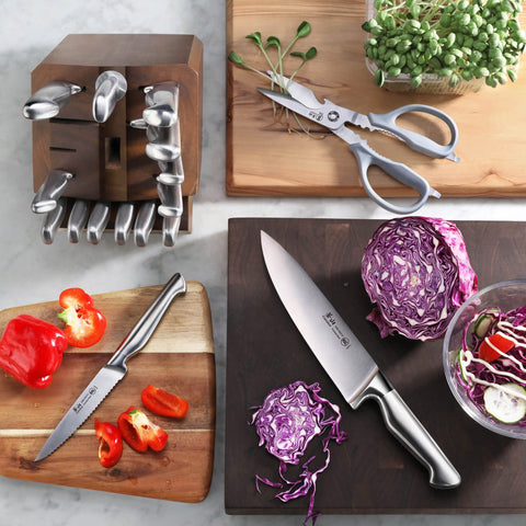 Cangshan Sanford 1027051: cuchillo utilitario dentado 5 pulgadas, versátil para pan y queso