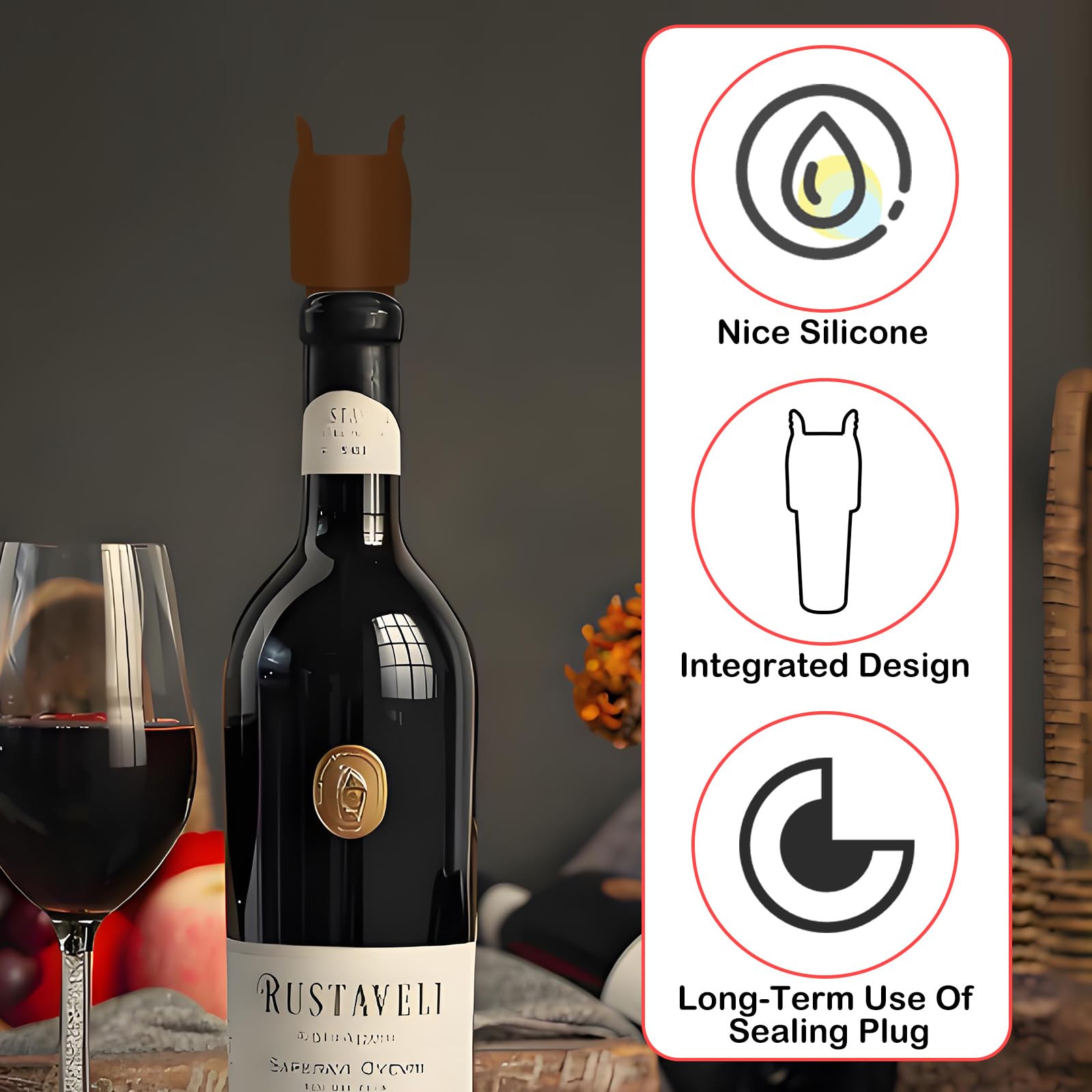 CANIPHA tapones en cuatro colores para identificar vinos