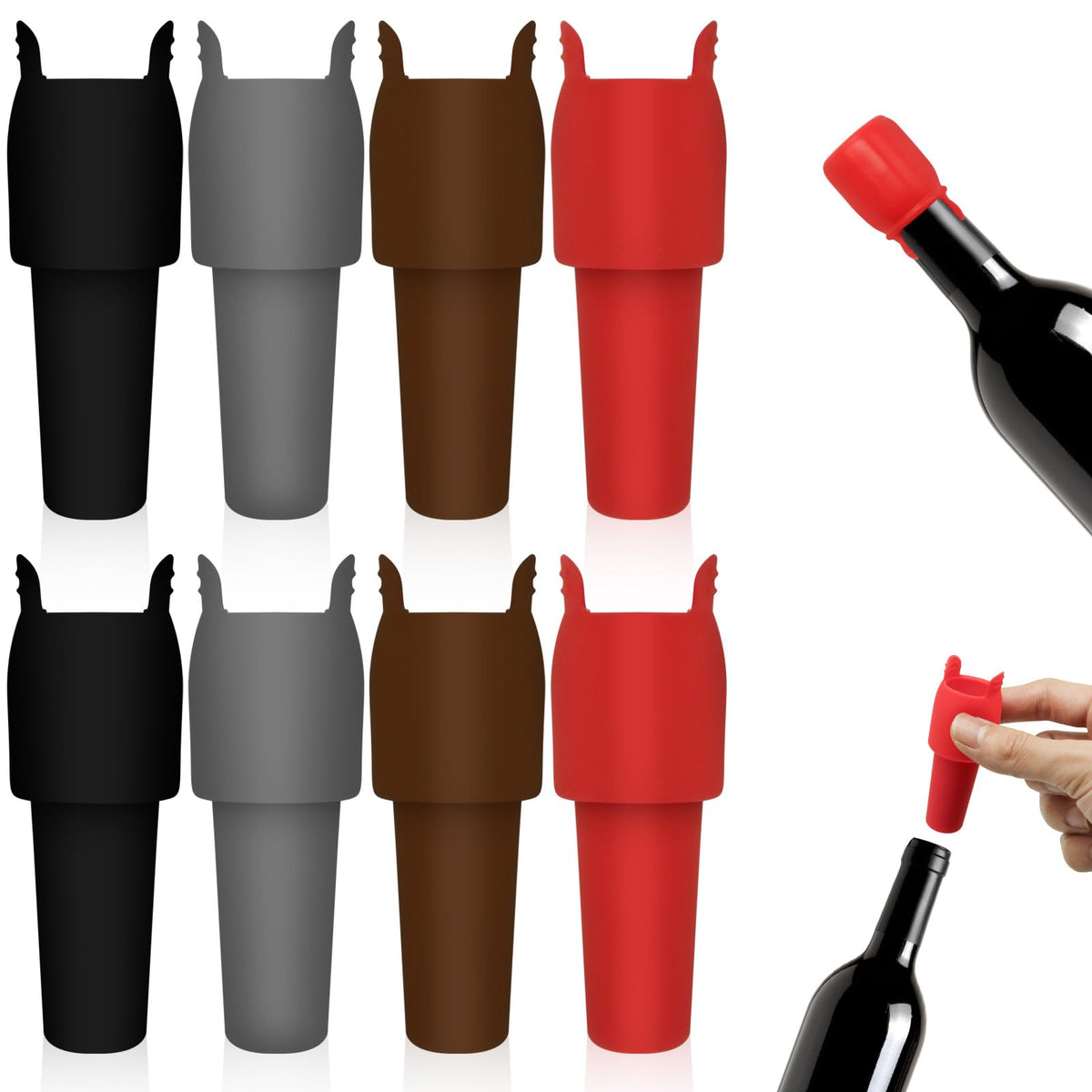 CANIPHA tapones para vino espumoso con doble sello para conservar burbujas