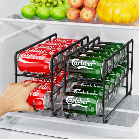 CANYAVE dispensador-latas-rotacion, rotación automática para ordenar bebidas sin esfuerzo.