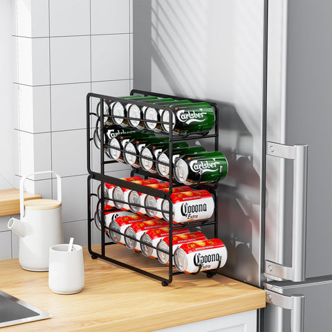 CANYAVE dos-unidades-organizador-latas-12oz, ahorro de espacio en la despensa.