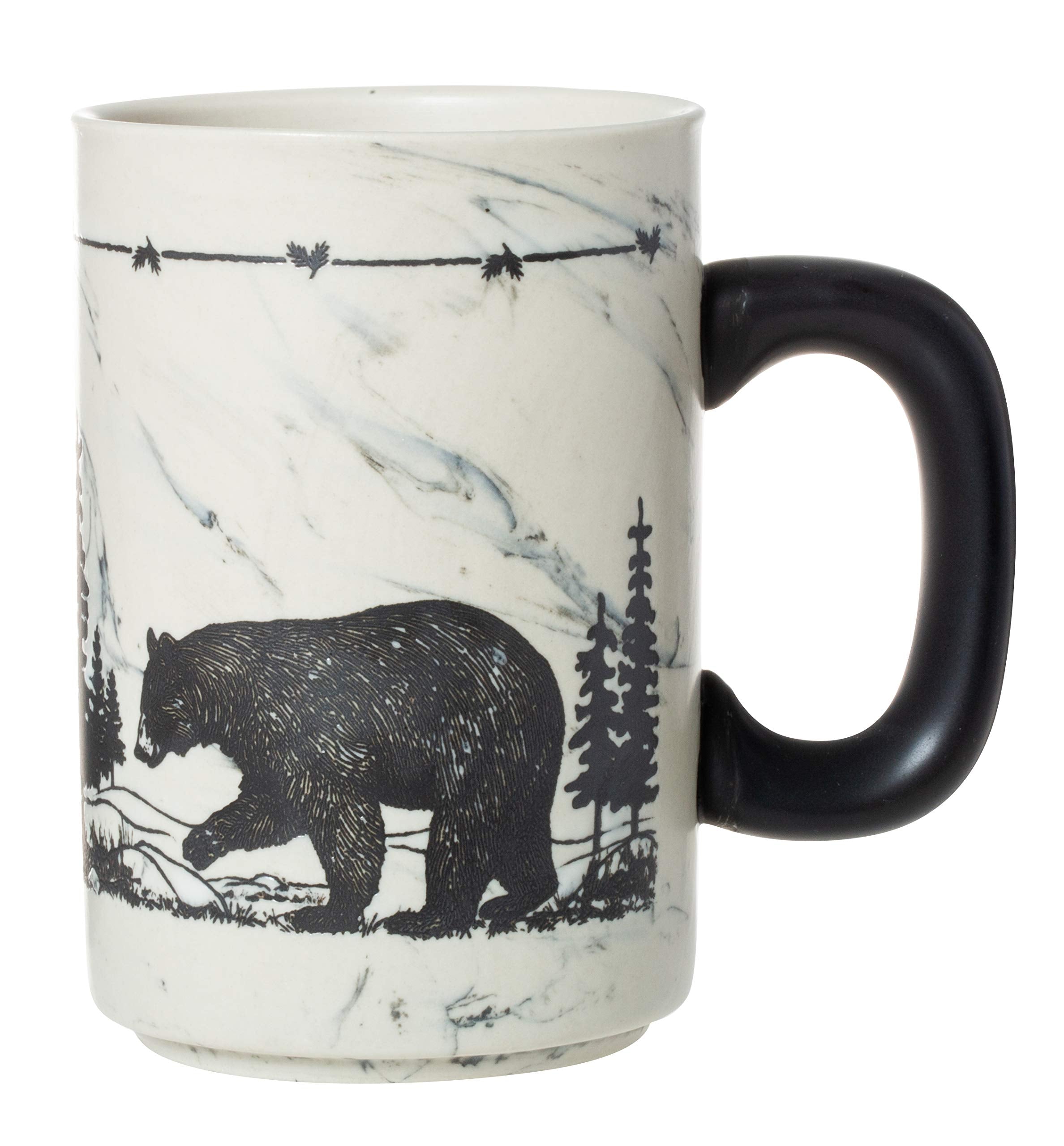 Cape Shore dibujo de ciervo en taza cerámica, estilo natural
