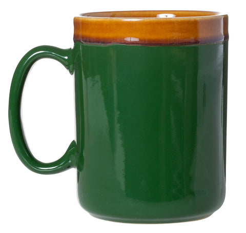 Cape Shore: taza cerámica con alce, técnica de resistencia de cera, acabado único.
