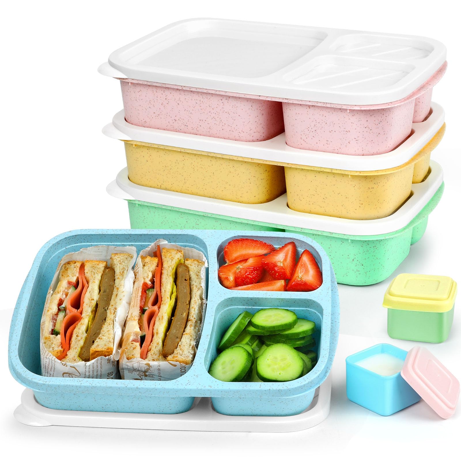 Caperci Bento: almuerzo con 3 compartimentos para comidas equilibradas.