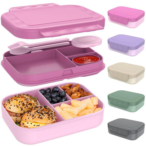 Caperci fiambrera bento apilable frente para llevar comidas fuera de casa.